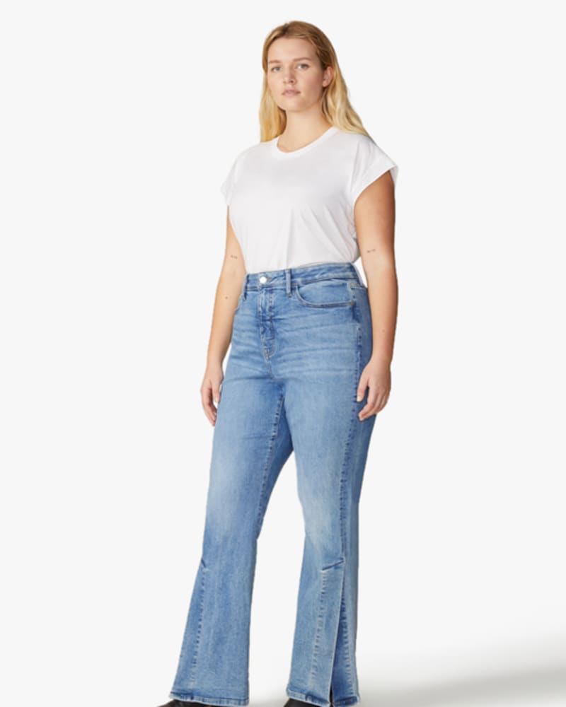 Jenny Plus Size High-Rise Flared Jeans | Luxe